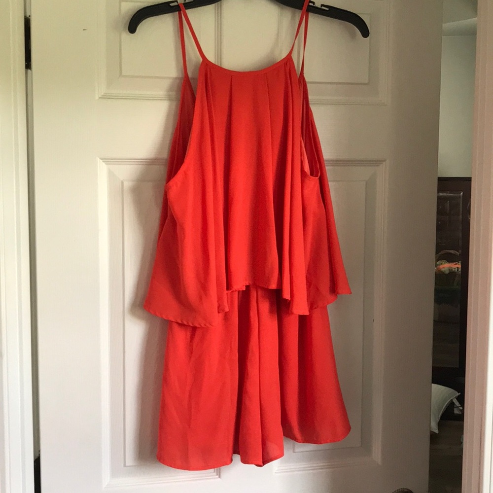 Orange gameday romper
